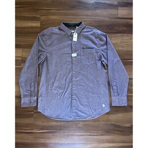 Depart West Long Sleeve Button Down Pocket Dress Shirt Men's Size XL NWT